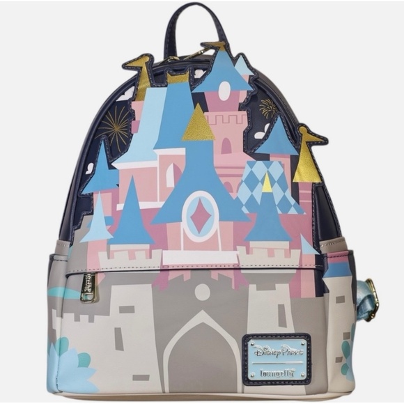 NWT Disneyland Paris Castle Mini Backpack - Picture 1 of 1